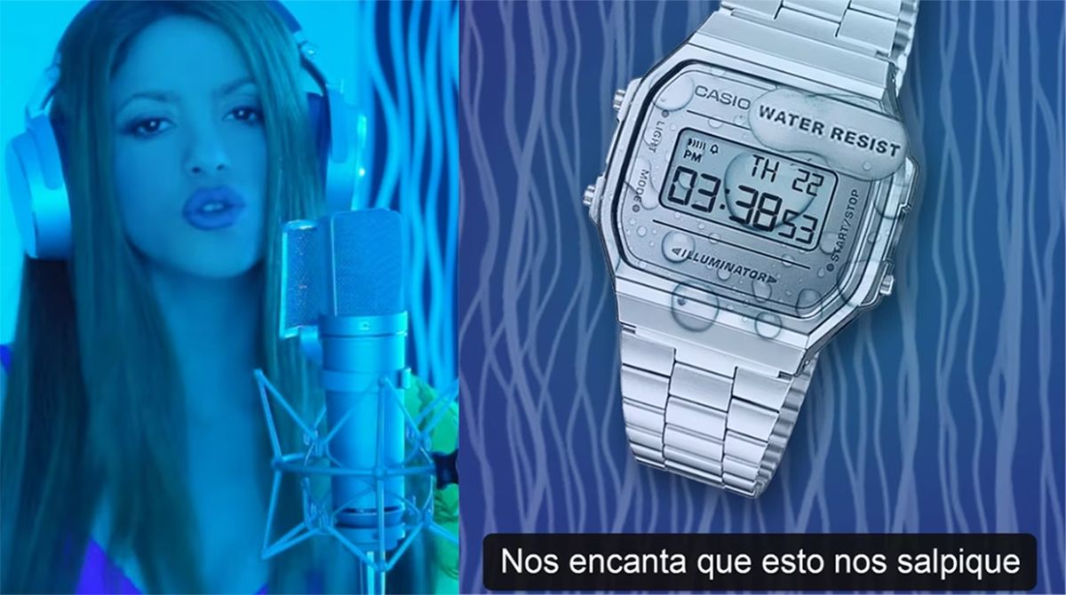 A través de sus redes, la marca de relojes Casio salió a responderle con ironía a Shakira