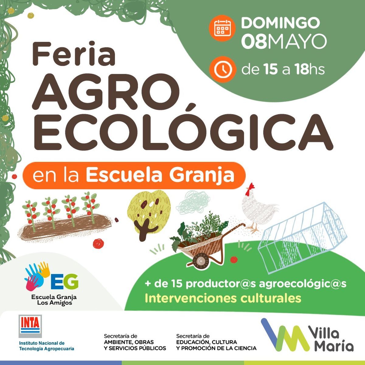 El domingo, habrá una nueva edición de la Feria Agroecológica