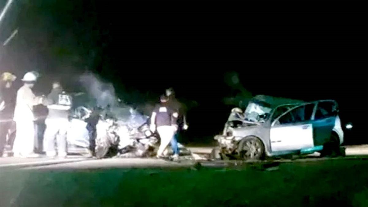 Dos víctimas fatales en un choque frontal en la ruta 8, cerca de Canals