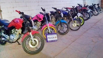 Hordas en Alcira: en 12 allanamientos, secuestraron 14 motos