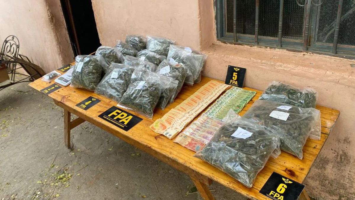 Colonia Tirolesa: cuatro detenidos y más de tres kilos de marihuana secuestrados