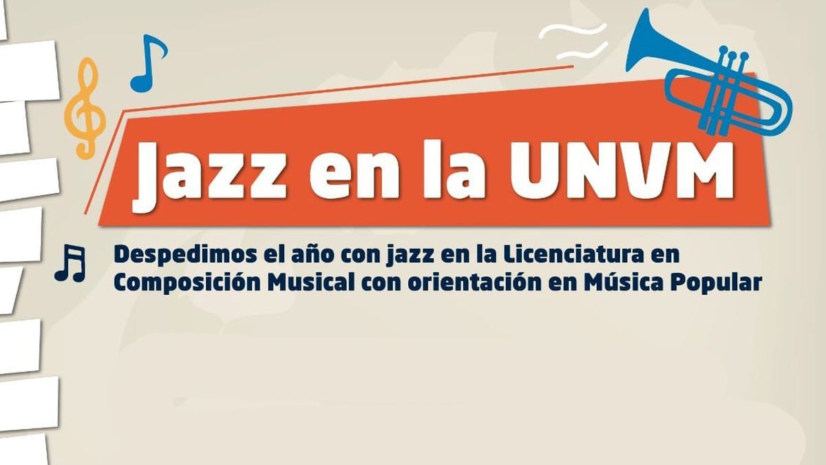 Este martes, la UNVM propone un concierto de Jazz