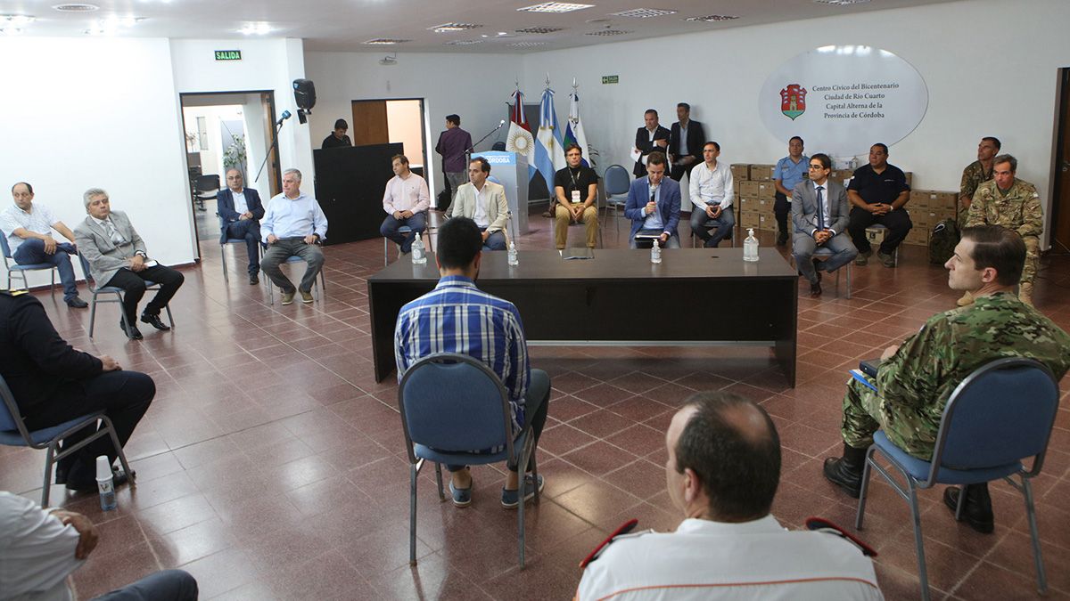 El COE Regional Río Cuarto fue puesto en marcha desde el Centro Cívico.