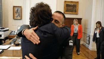 Javier Milei finalmente se encontró con Nahuel Gallo