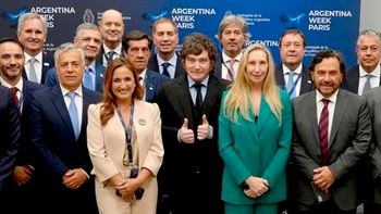 Milei con gobernadores en París pero sin Llaryora.