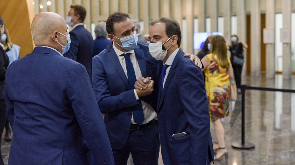 Llamosas junto al ministro de Justicia