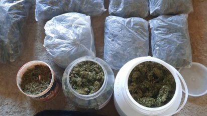 Investigado por robo, le hallaron más de 2 kilos de marihuana en la casa