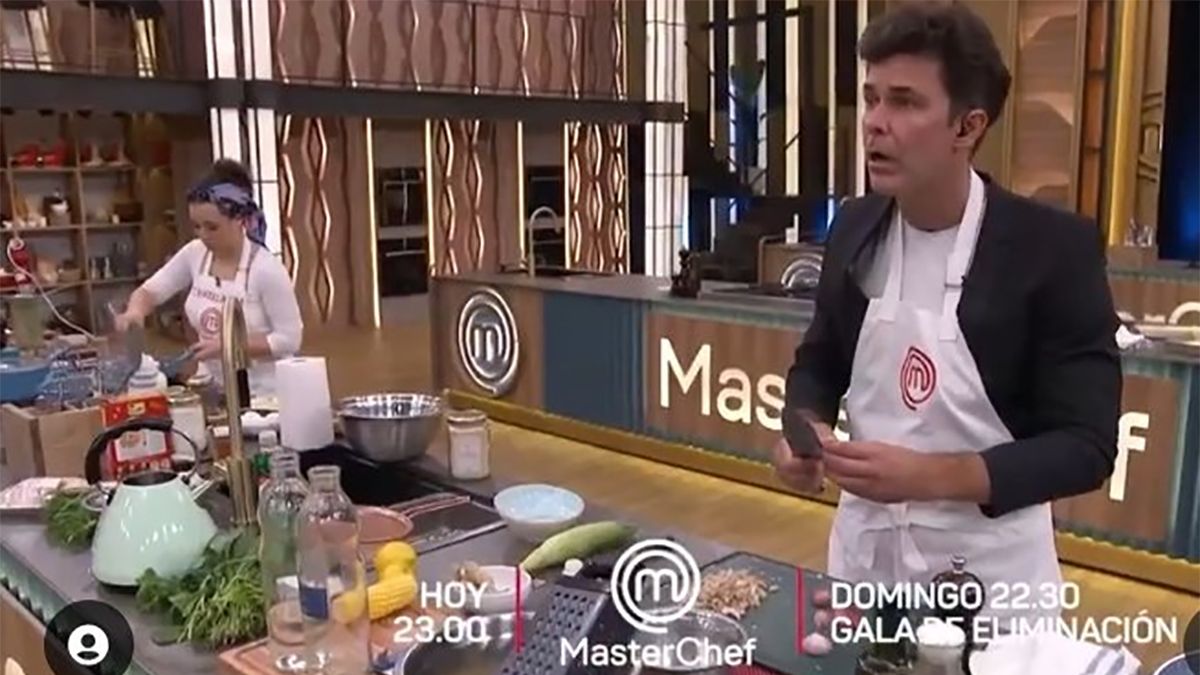 Mariano Martínez  sorprendió a los participantes y se animó a cocinar