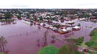 En Justiniano Posse tuvieron que evacuar a 20 vecinos tras llover 200 mm