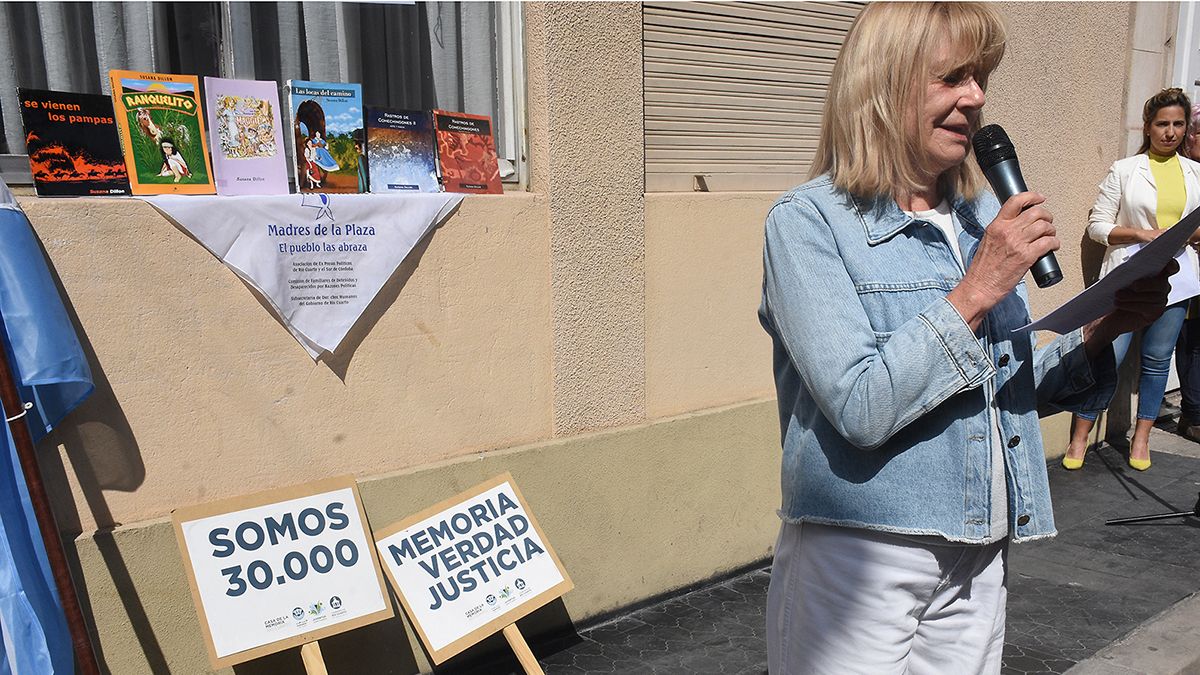 Conmovedor homenaje a Susana Dillon. Foto: Estela Zogbe