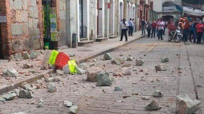 Sismo de 7,5 en México de 7,5° y alerta de tsunami en Centroamérica