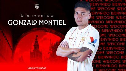Montiel firmó contrato con el Sevilla