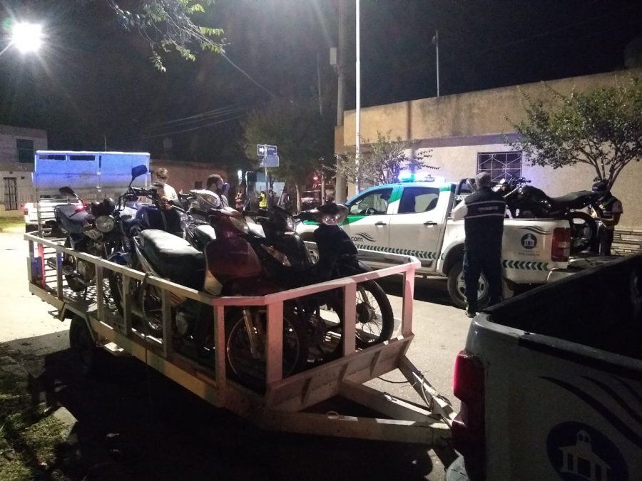 Secuestraron 40 vehículos, entre ellos 6 motos vinculadas a picadas