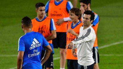 El Real Madrid se entrenó de cara al debut
