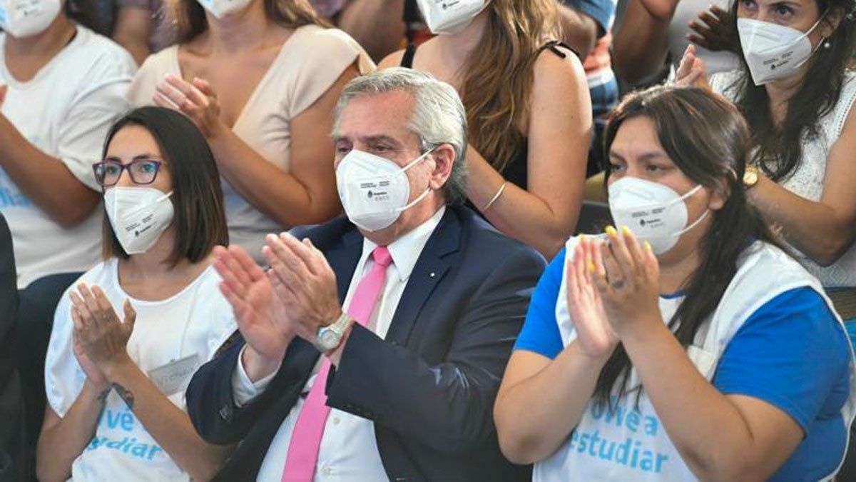 El presidente Alberto Fernández encabezó esta tarde