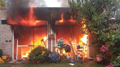 [COPIA] Nueve personas afectadas por un incendio domiciliario en Córdoba