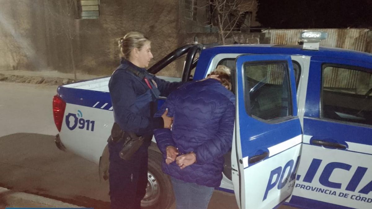 La mujer de 30 años al momento de la detención. Ambos fueron alojados en la alcaidía de barrio San Justo.