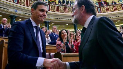 Pedro Sánchez derribó a Rajoy y es el nuevo presidente español