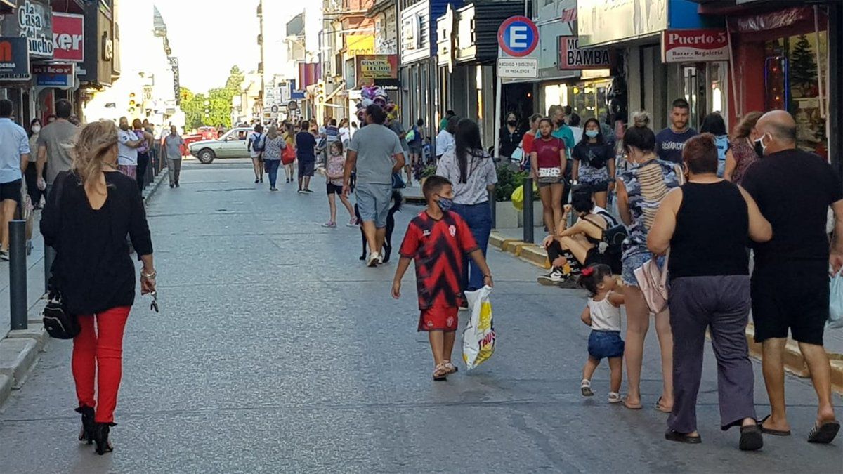 Los cortes de calles se producen por el mayor movimiento en el sector comercial.