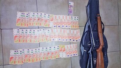 Ocultaban armas en una funda de guitarra y ofrecieron una coima de $55 mil