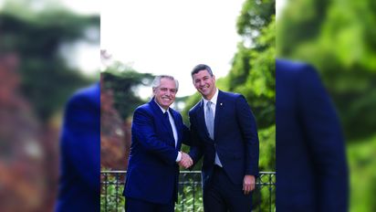Alberto Fernández recibió al presidente electo de Paraguay
