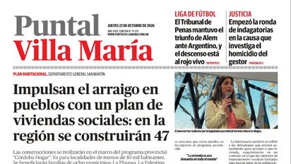 Accedé a la edición impresa de Diario Puntal Villa María