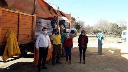 Adelia María encabezó una cruzada para los afectados por los incendios