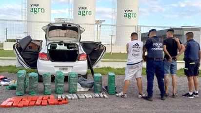 Secuestran 300 kilos de marihuana en un control de la Caminera en San Francisco