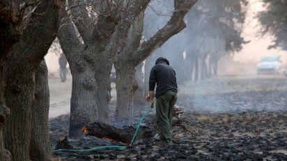 El fuego arrasó con campos al sur del Aero Club y provocó terror