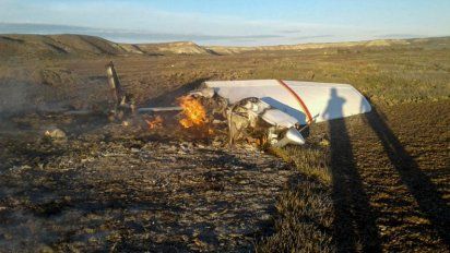 Cayó una avioneta en Chubut: dos muertos