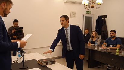 En Cabrera, Cavigliasso asumió oficialmente como intendente