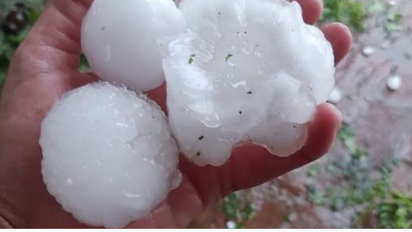 Granizo en Córdoba: Calamuchita y Morteros, entre las zonas afectadas por la tormenta
