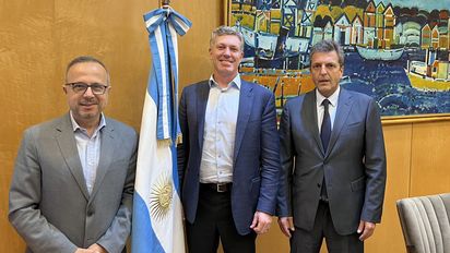 Massa, con directivos de Syngenta
