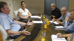 Concejales se reunieron con De Falco en el Municipio