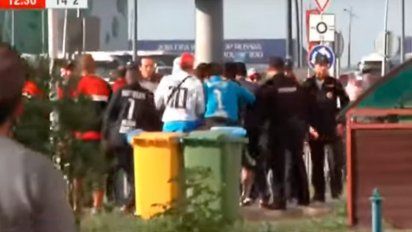Barras de Huracán y San Lorenzo se enfrentaron en Nizhni Novgorod