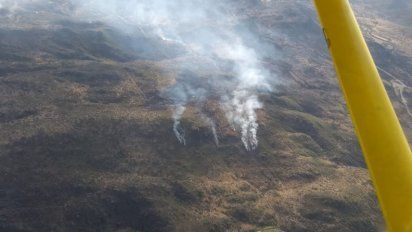 Se mantienen activos pero controlados dos focos de incendios en Traslasierra