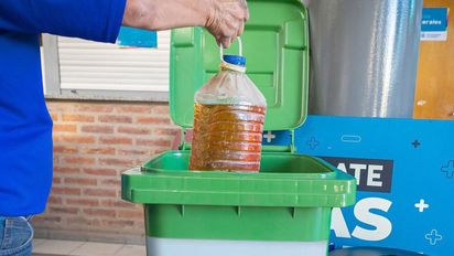 Relanzan el plan de recuperación de aceite domiciliario usado