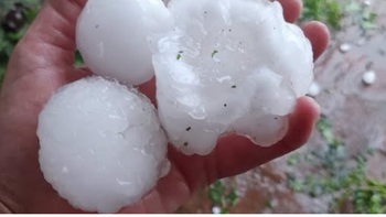 Granizo en Córdoba: Calamuchita y Morteros