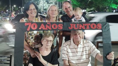 Se casaron un 14 de febrero y hoy festejan 70 años de amor 