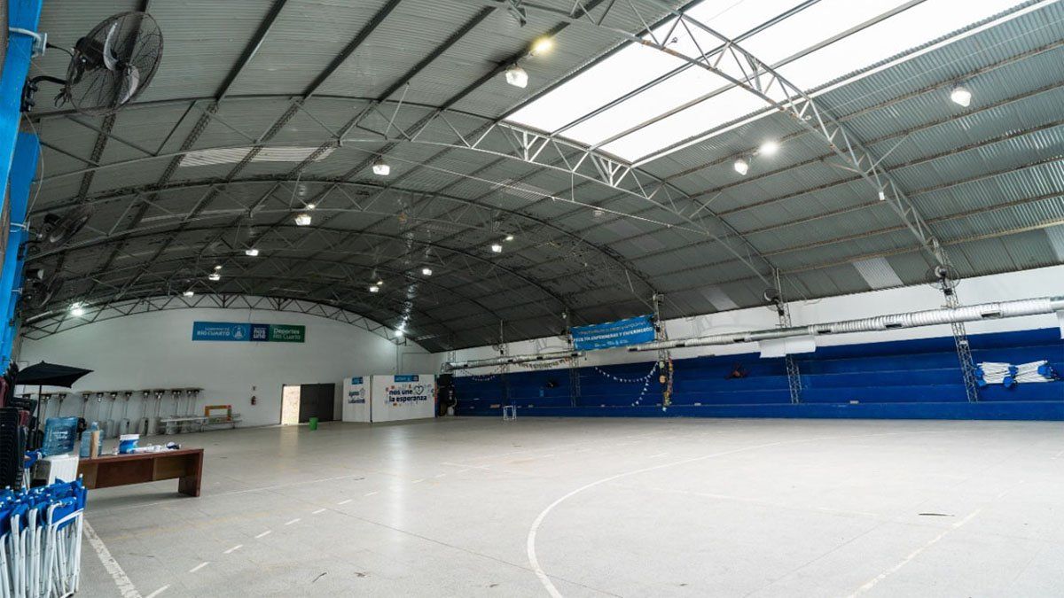 En el Polideportivo Nº 2 realizaron tareas de remodelación.