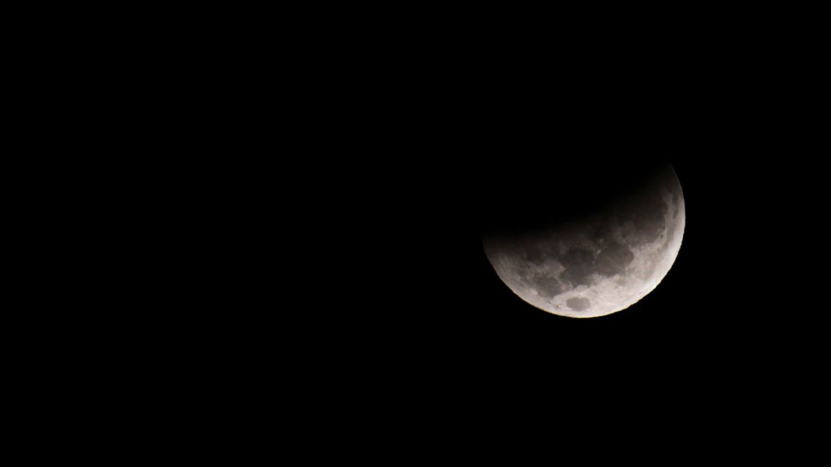 Una de las fases del eclipse total se observó en el sur de Córdoba.