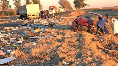Un vecino de Holmberg murió en un triple choque en la ruta 8, cerca de Arias