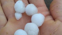 fuerte caida de granizo en santa monica y berrotaran