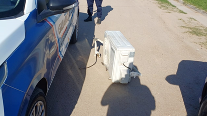 Lo encontraron infraganti cuando se robaba un aire acondicionado