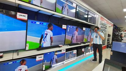 En Río Cuarto, se disparó la venta de televisores por el Mundial de Qatar