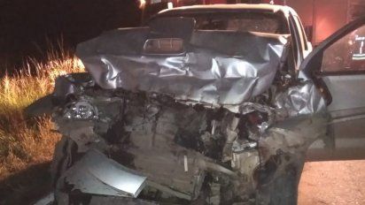 Choque en ruta 35, cerca del cruce de Malena: un herido