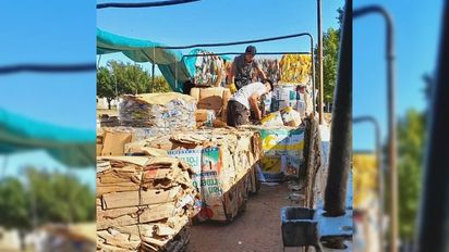 Sampacho: el último cargamento de materiales reciclables superó las 11, 3 toneladas