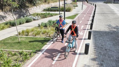 Mil metros de bicisenda conectan la Plaza España con la Ciclovía Elevada