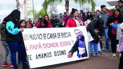 Vecinos de San Basilio marcharon por la aparición de Héctor Aguilar