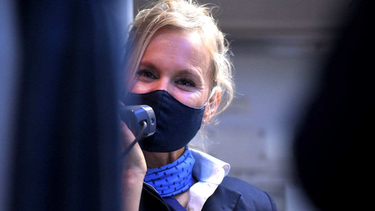 La tripulación también cumplió con las medidas de bioseguridad.